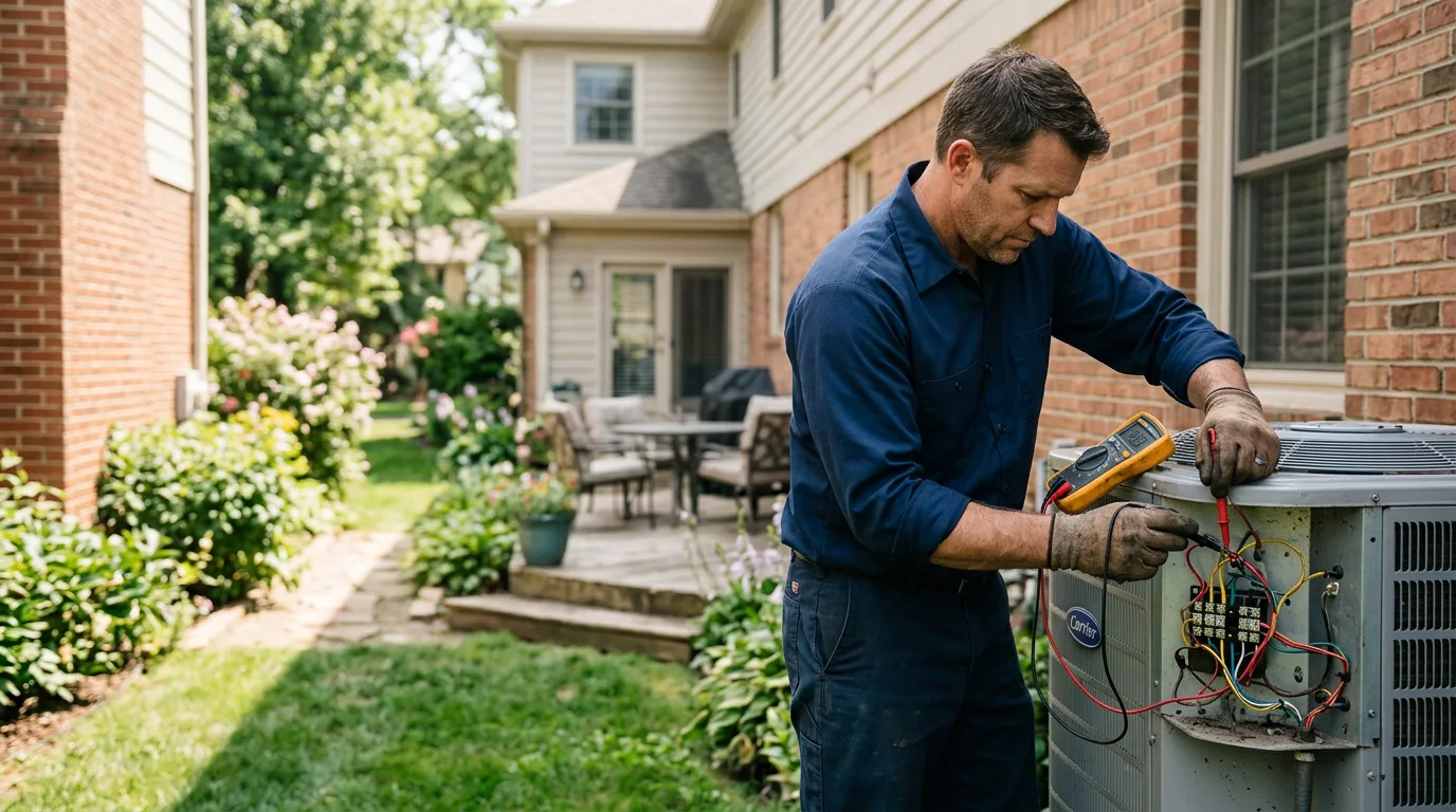 HVAC technician working near Newport, OR